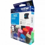 Cartridge Original Brother LC583C LC-583C LC-583 Cyan, Tinta Printer Brother MFC-J2510 MFC-J3520 MFC-J3720