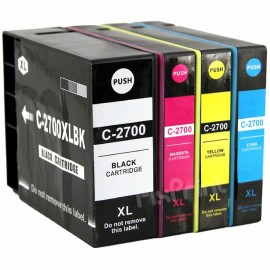 Cartridge Xantri Can PGI2700 XL PGI 2700XL PGI2700XL Yellow, Refill Printer MAXIFY iB4070 iB4170 MB5070 MB5170 MB5370 MB5470 Chip