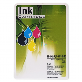 Cartridge Xantri HPC 965XL Black, Refill H965XLBK 965 Printer HPC OfficeJet Pro 9010 9012 9016 9018 9019 9020 9026 9028 Chip