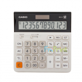 Kalkulator Casio DH-12-WE 12 Digit, Calculator Desktop 12 Digits DH 12 White Original