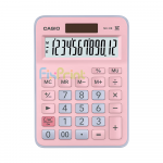 Kalkulator Casio MX-12B-PKLB 12 Digit, Calculator Desktop 12 Digits MX 12B Pink Light Blue Original