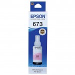 Tinta Refill Epson Original Ori 673 t6736 Light Magenta 70ml, Tinta Refill Printer Epson L800 L805 L810 L850 L1800