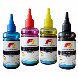 Tinta Refill Dye Base F1 (BOTOL BULAT) Yellow 100ml Printer EP L Series L380 L650 L460 L465 L480 L485 L605 L405 L455 L385 L805 L810 L850 L110 L210 L350 L800 L1300 L1800 L365 L310 L360 L220 L565 L120 L355 L550 L555 L100 L200